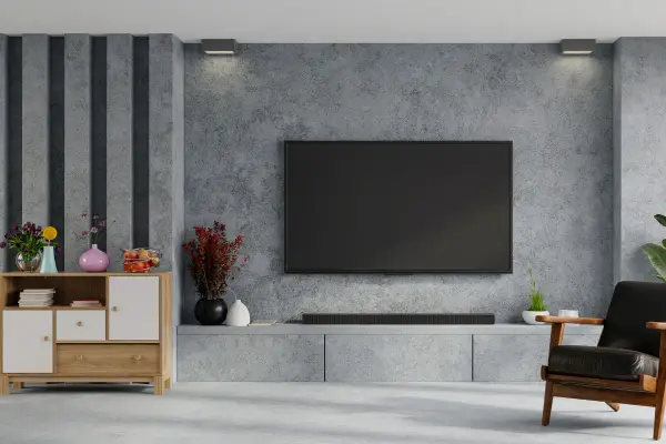 TV Unit with Wall Panel